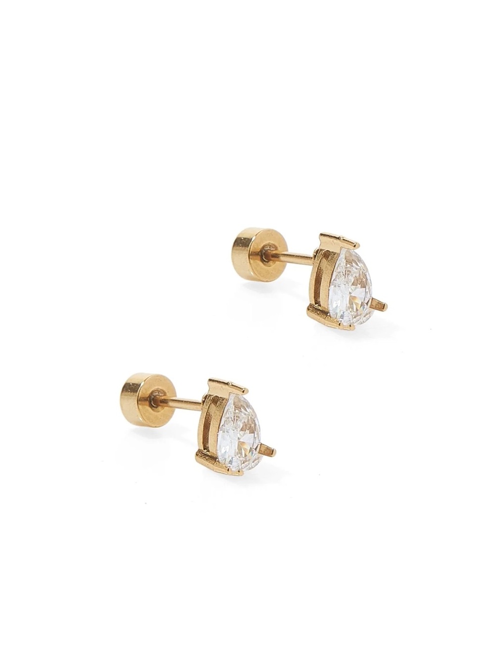 NEW Linny Co Screwback Stud Earrings - Paige Pear